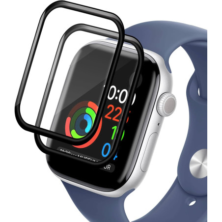 2 pièces Verre Trempé pour Apple Watch 10 46mm, HD Haute Sensibilité 0,01 s Réponse Protection écran, 0,33 mm 9H Dureté Anti-Ray