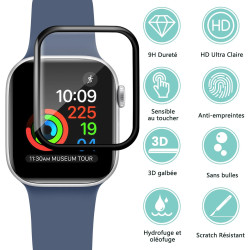 2 pièces Verre Trempé pour Apple Watch 10 46mm, HD Haute Sensibilité 0,01 s Réponse Protection écran, 0,33 mm 9H Dureté Anti-Ray