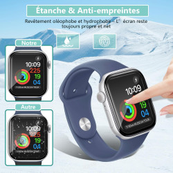 2 pièces Verre Trempé pour Apple Watch 10 46mm, HD Haute Sensibilité 0,01 s Réponse Protection écran, 0,33 mm 9H Dureté Anti-Ray