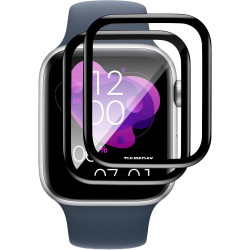 2 pièces Verre Trempé pour Apple Watch 9/8/7 45mm Protection écran, Sans Bulles Anti‑Empreintes Vitre Protection, 9H Anti-Rayure