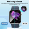 2 pièces Verre Trempé pour Apple Watch 9/8/7 45mm Protection écran, Sans Bulles Anti‑Empreintes Vitre Protection, 9H Anti-Rayure