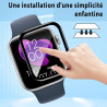 2 pièces Verre Trempé pour Apple Watch 9/8/7 45mm Protection écran, Sans Bulles Anti‑Empreintes Vitre Protection, 9H Anti-Rayure
