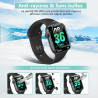 4 pièces Verre Trempé pour Apple Watch 10 42mm, 0,33 mm TPU auto-réparateur Anti-Rayures Protection écran, HD Sans Bulles Anti‑E