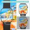4 pièces Verre Trempé pour Apple Watch 10 42mm, 0,33 mm TPU auto-réparateur Anti-Rayures Protection écran, HD Sans Bulles Anti‑E