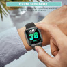 4 pièces Verre Trempé pour Apple Watch 10 42mm, 0,33 mm TPU auto-réparateur Anti-Rayures Protection écran, HD Sans Bulles Anti‑E
