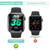 4 pièces Verre Trempé pour Apple Watch 10 42mm, 0,33 mm TPU auto-réparateur Anti-Rayures Protection écran, HD Sans Bulles Anti‑E