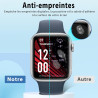 4 pièces Verre Trempé pour Apple Watch se/6/5/4 40mm Protection écran, HD Sans Bulles Anti‑Empreintes Vitre Protection, TPU auto