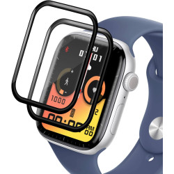2 pièces Verre Trempé pour Apple Watch 11 46mm, HD Haute Sensibilité 0,01 s Réponse Protection écran, 0,33 mm 9H Dureté Anti-Ray