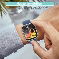 2 pièces Verre Trempé pour Apple Watch 11 46mm, HD Haute Sensibilité 0,01 s Réponse Protection écran, 0,33 mm 9H Dureté Anti-Ray