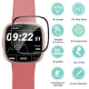 Carantee Verre Trempé pour Fitbit Versa 4/Fitbit Versa 3/Sense 2-2 Pièces Protection Écran 3D, Dureté 9H 0,33mm Anti-Rayures, Vi