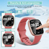 Carantee Verre Trempé pour Fitbit Versa 4/Fitbit Versa 3/Sense 2-2 Pièces Protection Écran 3D, Dureté 9H 0,33mm Anti-Rayures, Vi