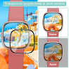 Carantee Verre Trempé pour Fitbit Versa 4/Fitbit Versa 3/Sense 2-2 Pièces Protection Écran 3D, Dureté 9H 0,33mm Anti-Rayures, Vi