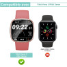 Carantee Verre Trempé pour Fitbit Versa 4/Fitbit Versa 3/Sense 2-2 Pièces Protection Écran 3D, Dureté 9H 0,33mm Anti-Rayures, Vi