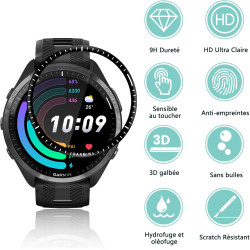 2 pièces Verre Trempé pour Garmin Forerunner 965, HD Haute Sensibilité 0,01 s Réponse Protection écran, 0,33 mm 9H Dureté Anti-R