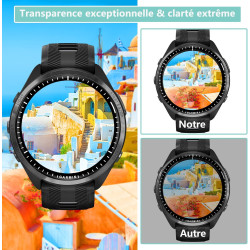 2 pièces Verre Trempé pour Garmin Forerunner 965, HD Haute Sensibilité 0,01 s Réponse Protection écran, 0,33 mm 9H Dureté Anti-R