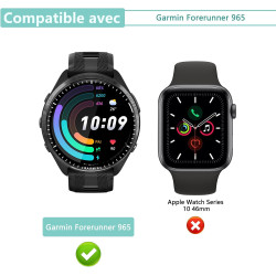 2 pièces Verre Trempé pour Garmin Forerunner 965, HD Haute Sensibilité 0,01 s Réponse Protection écran, 0,33 mm 9H Dureté Anti-R
