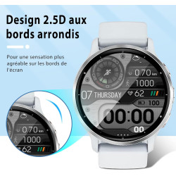 Carantee 2 pièces Verre Trempé pour Garmin Venu 3 Protection écran, HD Sans Bulles Anti‑Empreintes Vitre Protection, 9H Anti-Ray