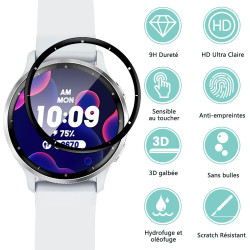 2 pièces Verre Trempé pour Garmin Venu 4 45mm, HD Haute Sensibilité 0,01 s Réponse Protection écran, 0,33 mm 9H Dureté Anti-Rayu