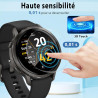 4 pièces Verre Trempé pour Garmin Venu 4 45mm Protection écran, HD Sans Bulles Anti‑Empreintes Vitre Protection, TPU auto-répara