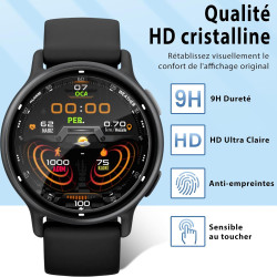 2 pièces Verre Trempé pour Garmin Vivoactive 5 Protection écran, HD Sans Bulles Anti‑Empreintes Vitre Protection, 9H Anti-Rayure