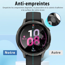 2 pièces Verre Trempé pour Garmin Venu 4 45mm Protection écran, HD Sans Bulles Anti‑Empreintes Vitre Protection, 9H Anti-Rayures