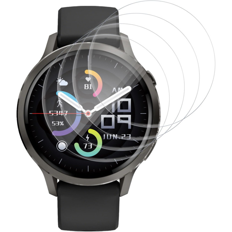 4 pièces Verre Trempé pour Garmin Venu 4 41mm Protection écran, HD Sans Bulles Anti‑Empreintes Vitre Protection, TPU auto-répara