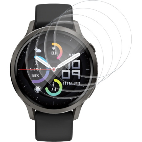 4 pièces Verre Trempé pour Garmin Venu 4 41mm Protection écran, HD Sans Bulles Anti‑Empreintes Vitre Protection, TPU auto-répara