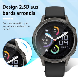 4 pièces Verre Trempé pour Garmin Venu 4 41mm Protection écran, HD Sans Bulles Anti‑Empreintes Vitre Protection, TPU auto-répara