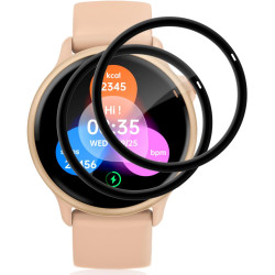 2 pièces Verre Trempé pour Garmin Vivoactive 6 Protection écran, HD Sans Bulles Anti‑Empreintes Vitre Protection, 9H Anti-Rayure