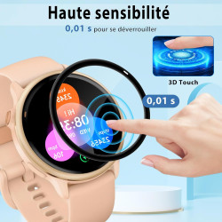 2 pièces Verre Trempé pour Garmin Vivoactive 6 Protection écran, HD Sans Bulles Anti‑Empreintes Vitre Protection, 9H Anti-Rayure