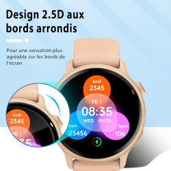 2 pièces Verre Trempé pour Garmin Vivoactive 6 Protection écran, HD Sans Bulles Anti‑Empreintes Vitre Protection, 9H Anti-Rayure