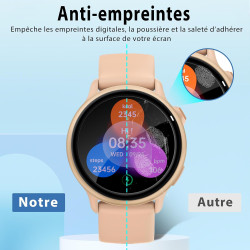 2 pièces Verre Trempé pour Garmin Vivoactive 6 Protection écran, HD Sans Bulles Anti‑Empreintes Vitre Protection, 9H Anti-Rayure