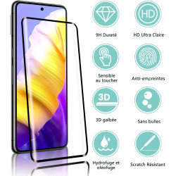 Carantee Verre Trempé pour Google Pixel 8 pro - 2+2 Pièces Protection Écran 3D avec Caméra, Dureté 9H 0,33mm Anti-Rayures, Vitre