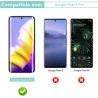 Carantee Verre Trempé pour Google Pixel 8 pro - 2+2 Pièces Protection Écran 3D avec Caméra, Dureté 9H 0,33mm Anti-Rayures, Vitre