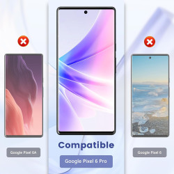2+2 pièces Verre Trempé pour Google Pixel 6 Pro Protection écran, HD Sans Bulles Vitre Protection, 0,33 mm 9H Anti-Rayures Film 