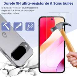 2 pièces Verre Trempé pour Google Pixel 10 Protection écran, HD Sans Bulles Anti‑Empreintes Vitre Protection, 9H Anti-Rayures Fi