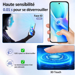 2+2 pièces Verre Trempé pour Google Pixel 10 Protection écran, HD Sans Bulles Anti‑Empreintes Caméra Arrière Vitre Protection, 9