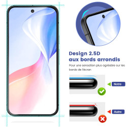 2+2 Pièces Verre Trempé pour Google Pixel 9a, avec Protection Caméra, Protection Écran 3D 0,33mm, Bords Anti-rayures, Dureté 9H,