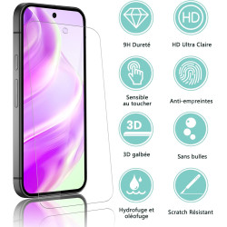 2 pièces Verre Trempé pour Google Pixel 10a, HD Clair Haute Sensibilité 0,01 s Réponse Protection écran, 0,33 mm 9H Dureté Anti-