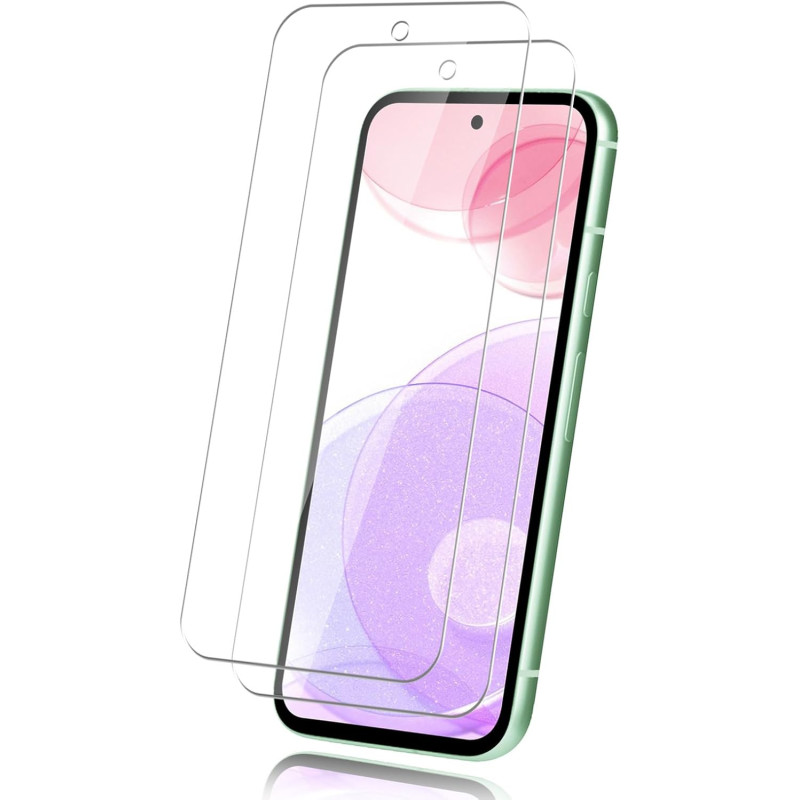 2 pièces Verre Trempé pour Google Pixel 8a, 0,33 mm 9H Dureté Anti-Rayures Protection écran, HD Sans Bulles Anti‑Empreintes Vitr