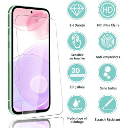 2 pièces Verre Trempé pour Google Pixel 8a, 0,33 mm 9H Dureté Anti-Rayures Protection écran, HD Sans Bulles Anti‑Empreintes Vitr