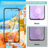 2 pièces Verre Trempé pour Google Pixel 8a, 0,33 mm 9H Dureté Anti-Rayures Protection écran, HD Sans Bulles Anti‑Empreintes Vitr