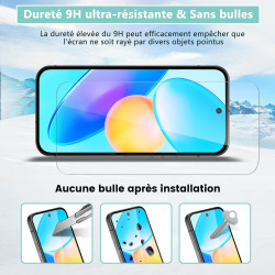 2+2 Pièces Verre Trempé pour Google Pixel 9a, avec Caméra Arrière Ecran Verre Film, pas de bulles Toucher Sensible Vitre Protect