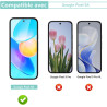 2+2 Pièces Verre Trempé pour Google Pixel 9a, avec Caméra Arrière Ecran Verre Film, pas de bulles Toucher Sensible Vitre Protect