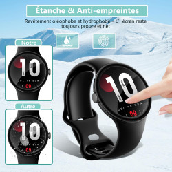 2 pièces Verre Trempé pour Google Pixel Watch 3 41mm, 0,33 mm 9H Dureté Anti-Rayures Protection écran, HD Sans Bulles Anti‑Empre