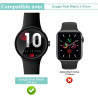2 pièces Verre Trempé pour Google Pixel Watch 3 41mm, 0,33 mm 9H Dureté Anti-Rayures Protection écran, HD Sans Bulles Anti‑Empre