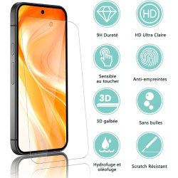 2 pièces Verre Trempé pour Google Pixel 10, 0,33 mm 9H Dureté Anti-Rayures Protection écran, HD Sans Bulles Anti‑Empreintes Vitr