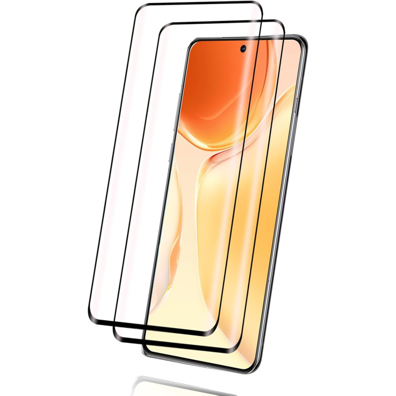 Carantee 2 pièces Verre Trempé pour Honor 90 5G, HD Haute Sensibilité 0,01 s Réponse Protection écran, 0,33 mm 9H Dureté Anti-Ra