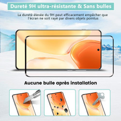 Carantee 2 pièces Verre Trempé pour Honor 90 5G, HD Haute Sensibilité 0,01 s Réponse Protection écran, 0,33 mm 9H Dureté Anti-Ra