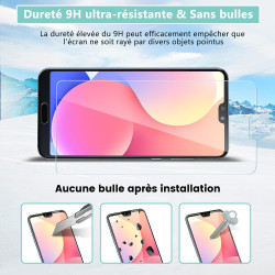 2 pièces Verre Trempé pour Huawei P20 Pro, HD Clair Haute Sensibilité 0,01 s Réponse Protection écran, 0,33 mm 9H Dureté Anti-Ra